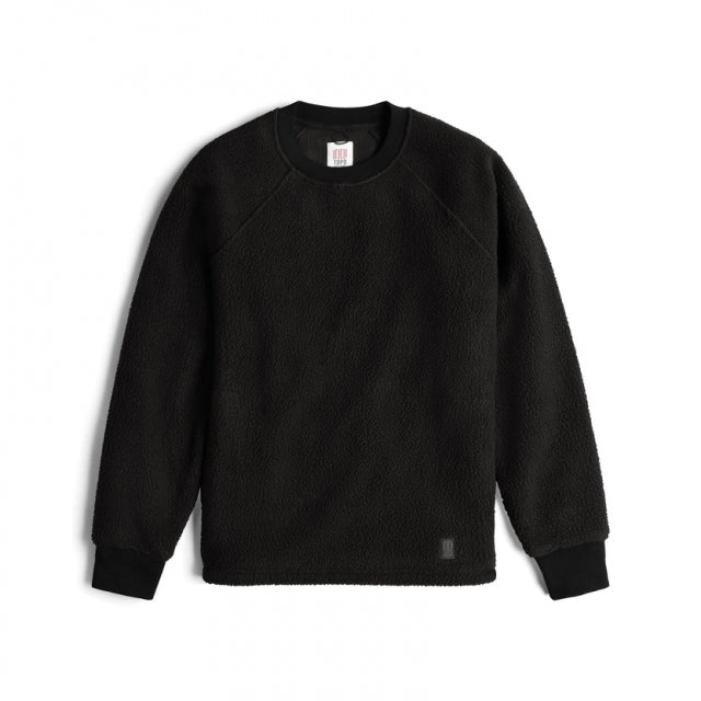 Topo Designs Mountain Fleece Crewneck 001 Black