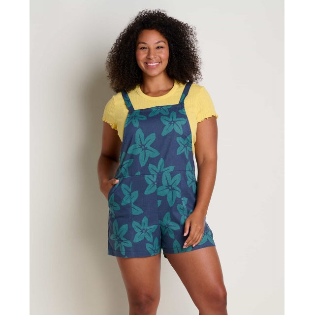 Toad&Co. Womens Taj Hemp Shorterall 343 Jasper Large Floral Print