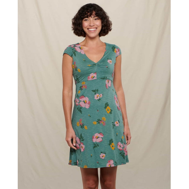 Toad&Co. Womens Rosemarie Dress ilver Pine Floral / S