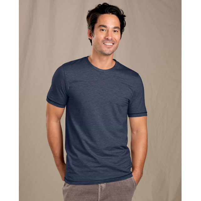 Toad&Co. Mens Tempo Short Sleeve Crew True Navy