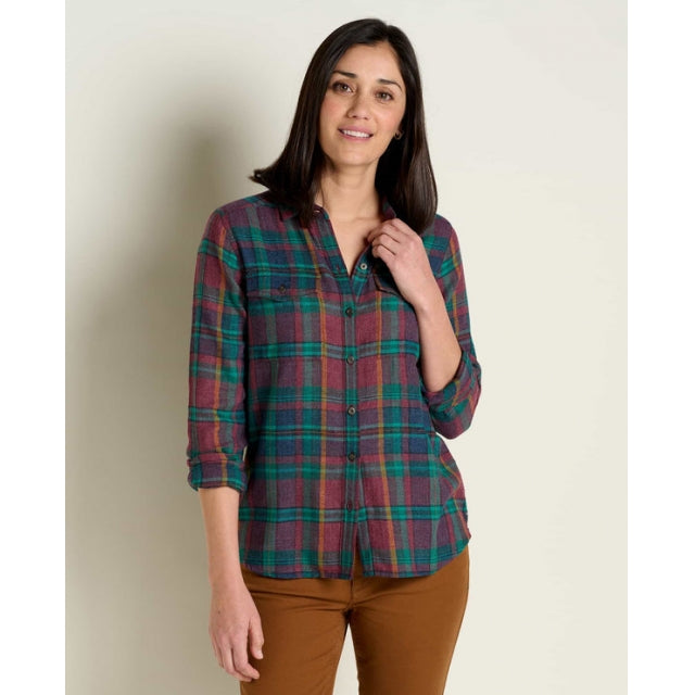 Toad&Co. Womens Re-Form Flannel Long Sleeve Shirt 301 Aurora