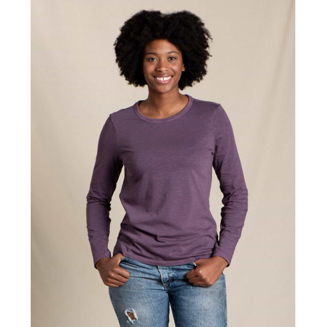 Toad&amp;Co. Women&#39;s Primo Long Sleeve Crew 504 Amethyst