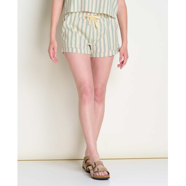 Toad&amp;Co. Women&#39;s Taj Hemp Short 289 Barley Stripe