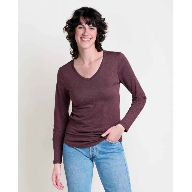 Toad&Co. W Marley II LS Tee 506 Raisin