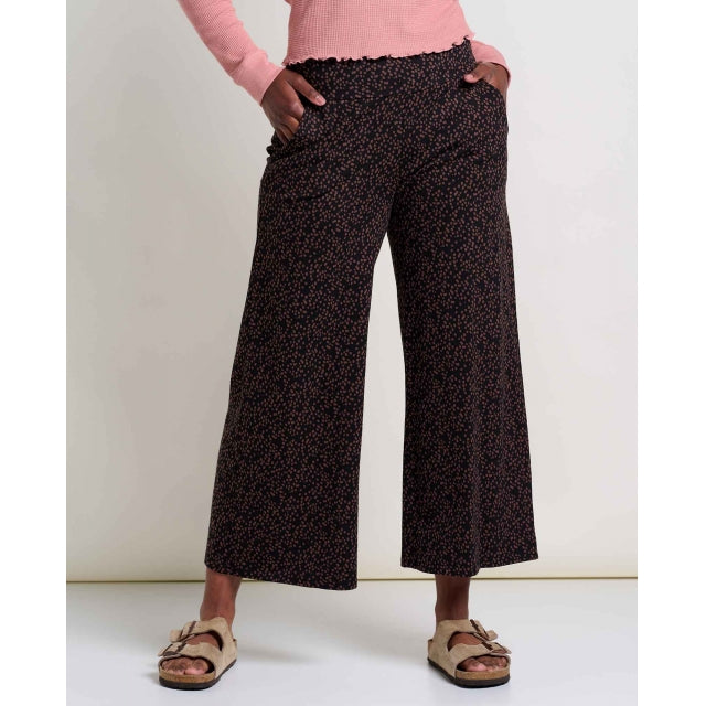 Toad&amp;Co. Women&#39;s Chaka Wide Leg Pant 014 Black Dot Print