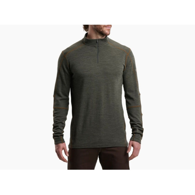 Kuhl Men&#39;s Invigoratr Merino 1/4 Zip OC Olive Copper