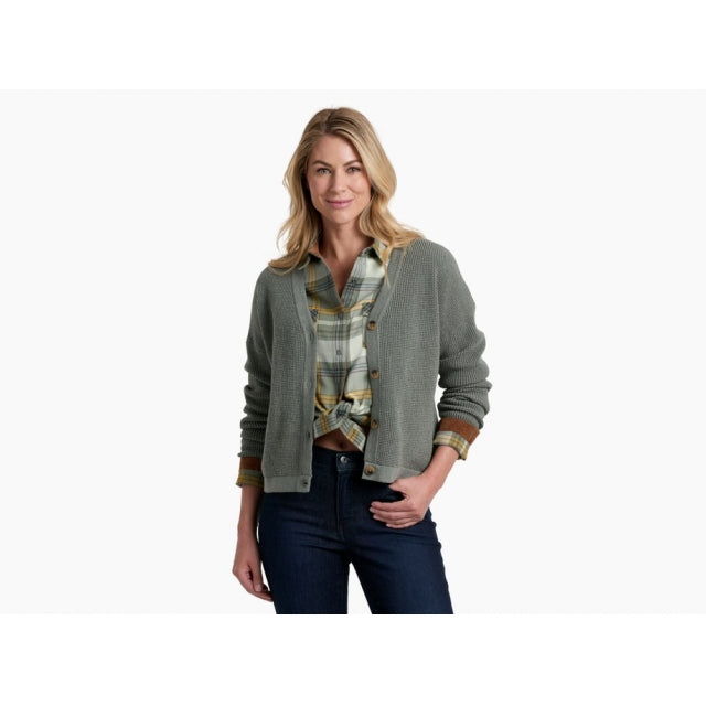 Kuhl Women&#39;s Brynn Cardigan Sweater FP Soft Pine / S