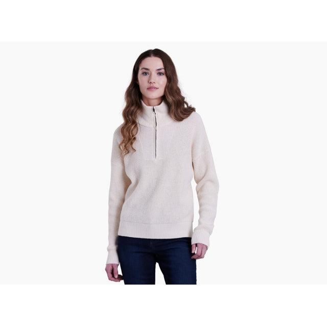 Kuhl Womens Norda 1/4 Zip Sweater STO Stone