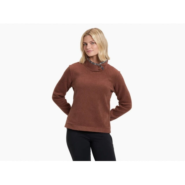 Kuhl W Hygge Snap Pullover MOC Mocha