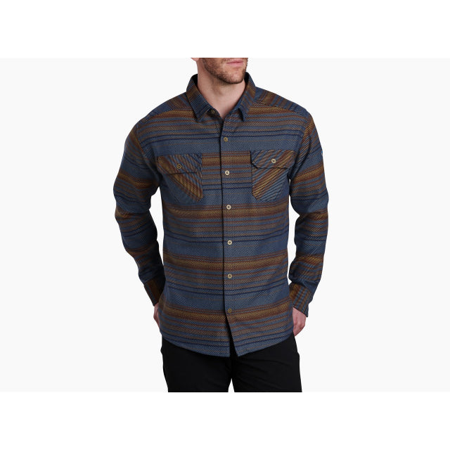 Kuhl Men&#39;s Disordr Flannel Shirt SG Sunset Gold / L