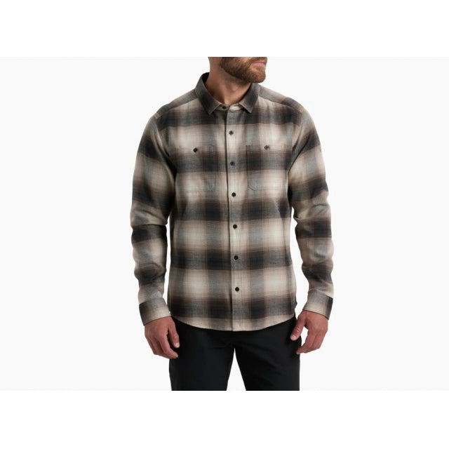 Kuhl Mens Law Flannel Long Sleeve QUIK Quicksand