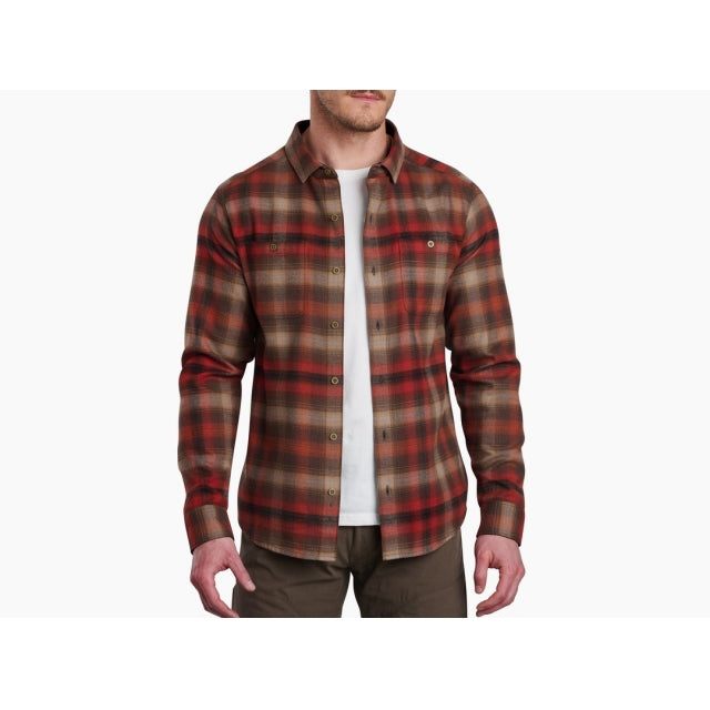 Kuhl Men's Law Flannel Long Sleeve BRIK Brickstone