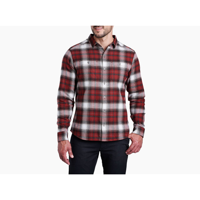 Kuhl Men's Law Flannel Long Sleeve OBX Oxblood