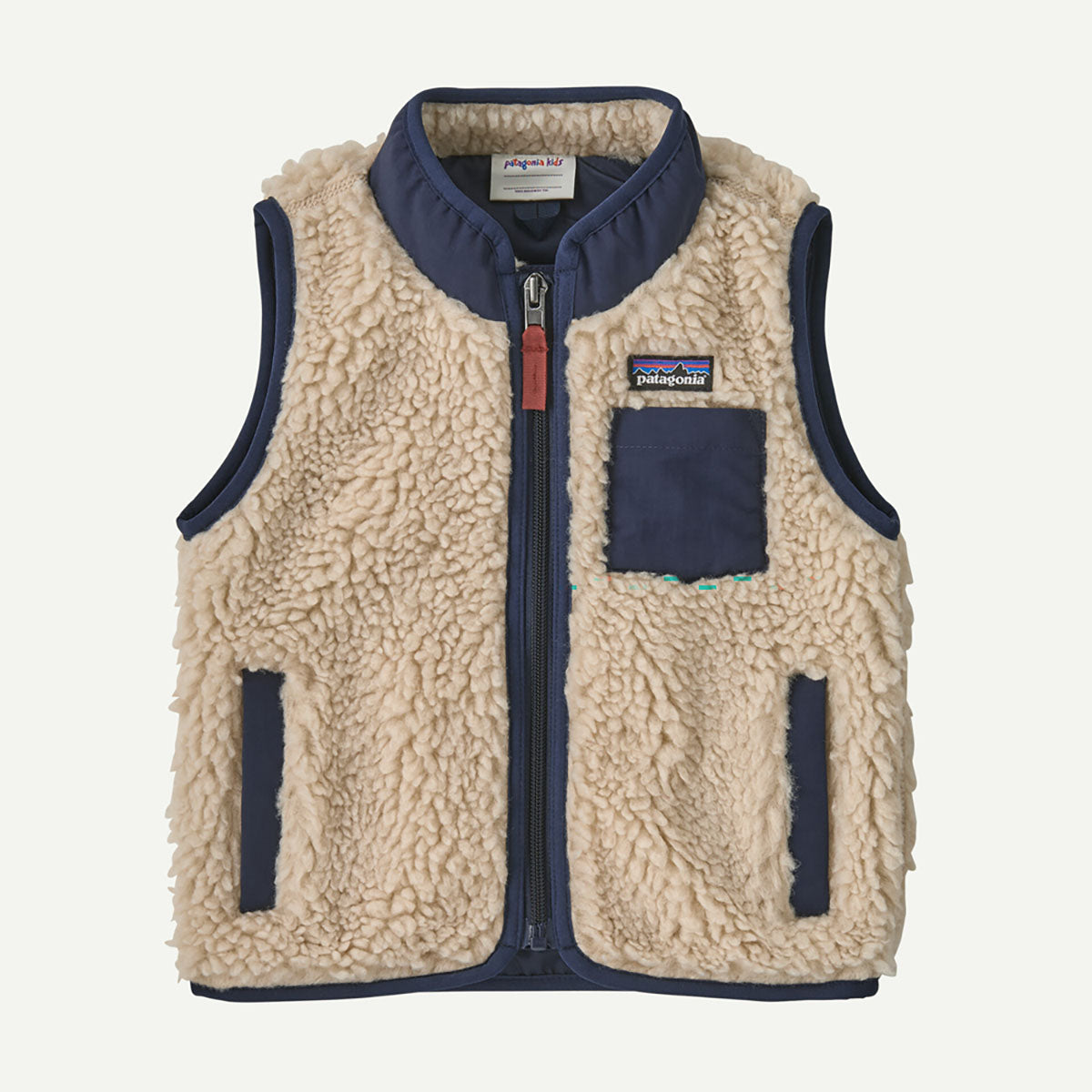 Patagonia Baby Retro-X Vest Dark Natural w/New Navy