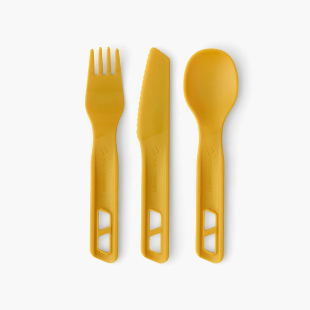 Sea to Summit Passage Cutlery Set - 3pc Arrowwood Yellow
