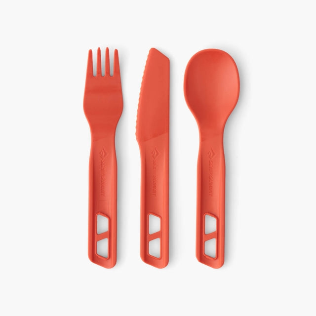 Sea to Summit Passage Cutlery Set - 3pc Spicy Orange
