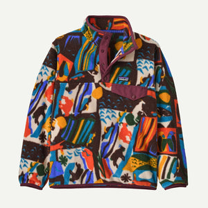 Patagonia Kids Lightweight Synchilla Snap-T Fleece Pullover Lets Chat: Den Brown