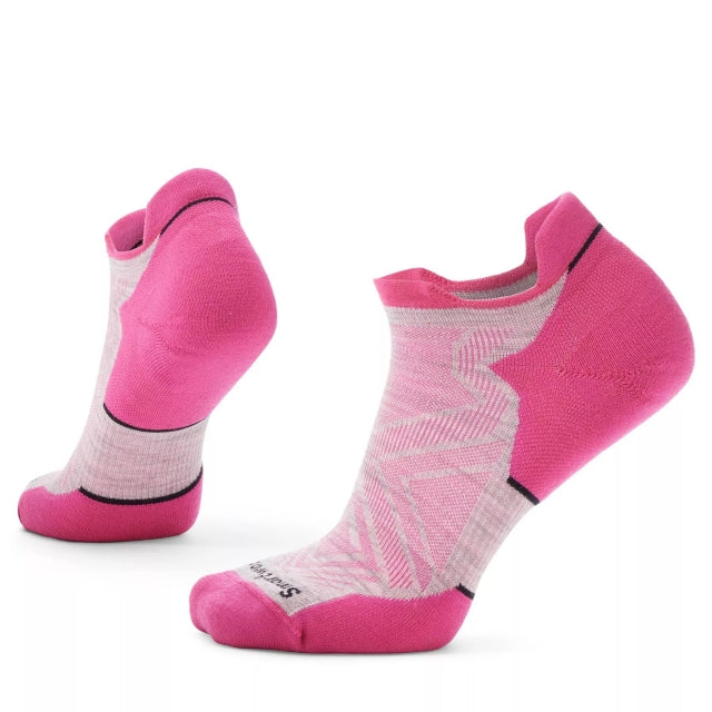 Smartwool Women&#39;s Run Targeted Cushion Low Ankle Socks N62 Ash/Power Pink