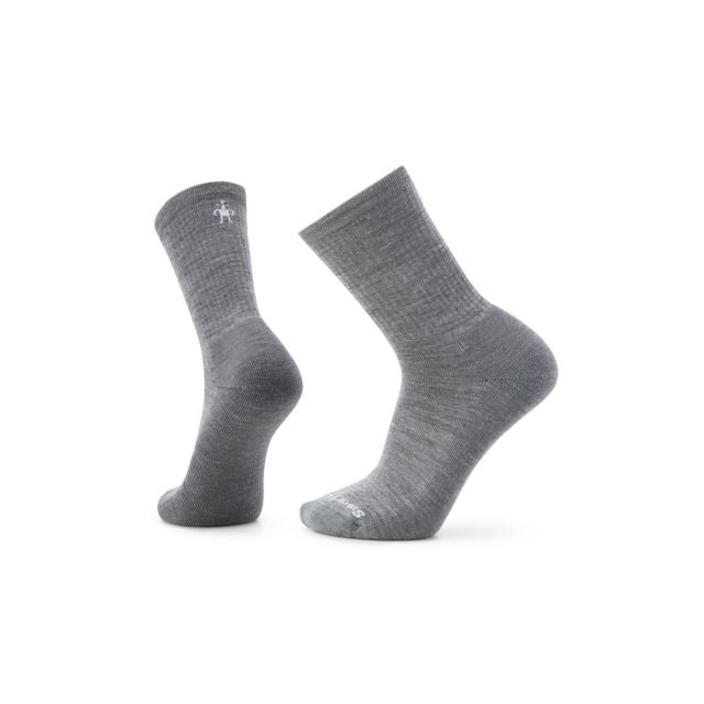 Smartwool Men&#39;s Everyday Solid Rib Crew Socks 052 Medium Gray