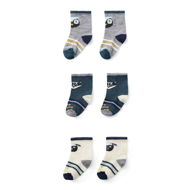 Smartwool Toddler Trio Socks G74 Twilight Blue