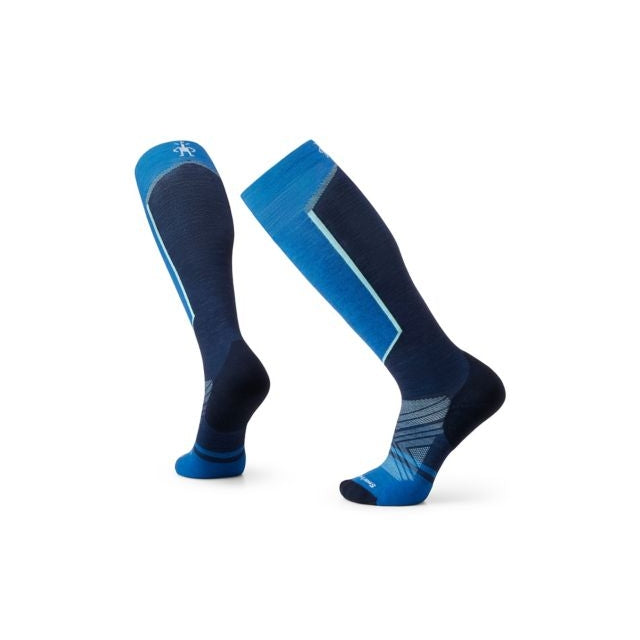 Smartwool Men&#39;s Ski Targeted Cushion Over The Calf Socks Laguna Blue