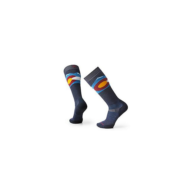 Smartwool Mens Snowboard Targeted Cushion Colorado Over The Calf Socks 092 Deep Navy