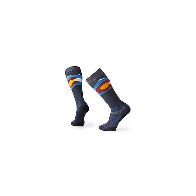 Smartwool Men&#39;s Snowboard Targeted Cushion Colorado Over The Calf Socks 092 Deep Navy