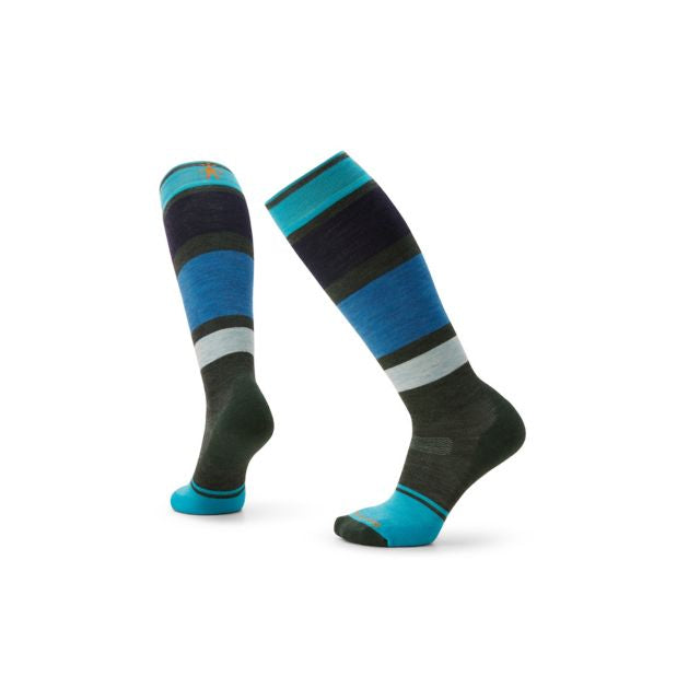 Smartwool Womens Snowboard Targeted Cushion Over The Calf Socks G51 Dark Sage