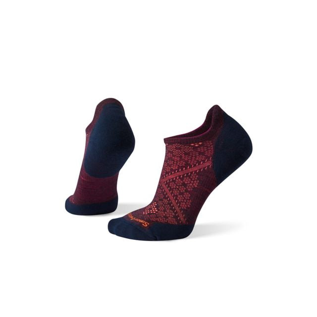 Smartwool Women&#39;s PhD Run Light Elite Micro Socks F11 Bordeaux-Deep Navy