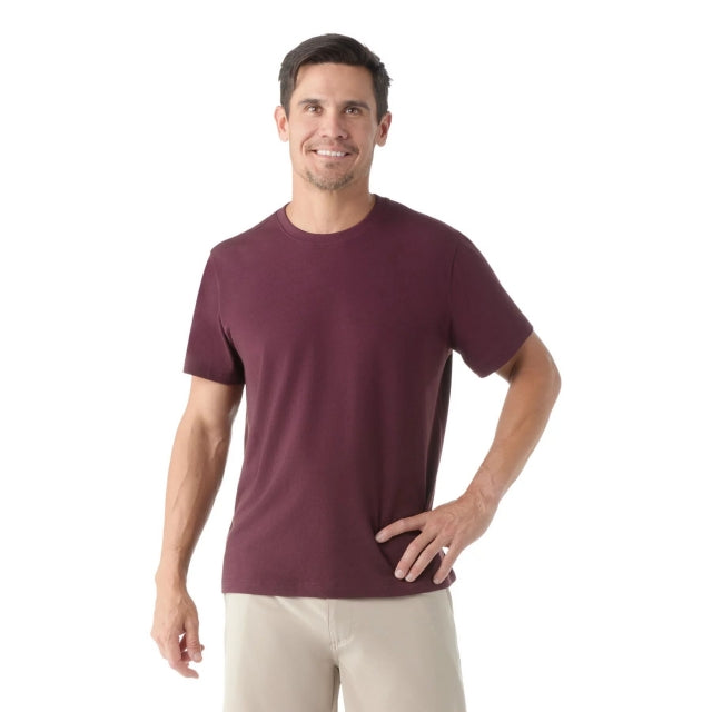 Smartwool M Perfect Crew SS Tee L83 Eggplant