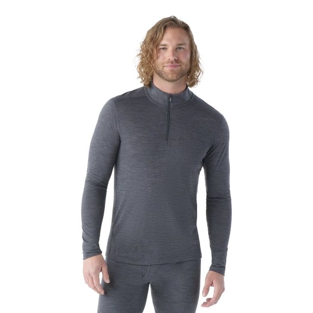 Smartwool M Classic All-Season Merino Base Layer 1/4 Zip D36 Iron Heather