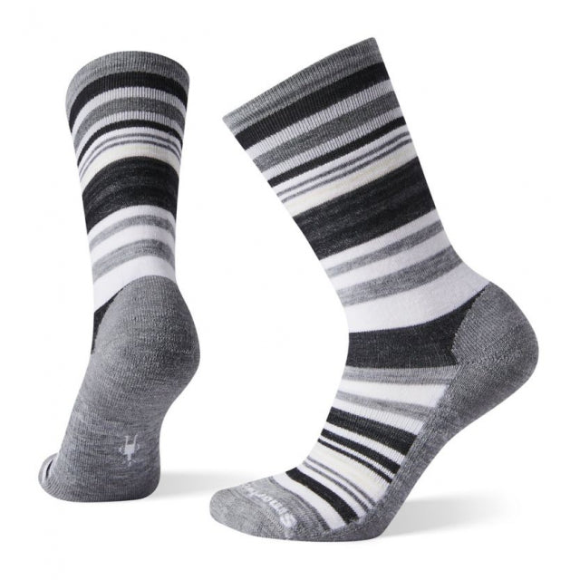 Smartwool Women&#39;s Jovian Stripe Socks E15 unar Gray Heather / L