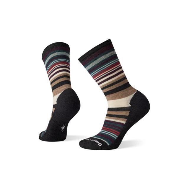 Smartwool Women&#39;s Jovian Stripe Socks H96 Charcoal/oonbeam / M