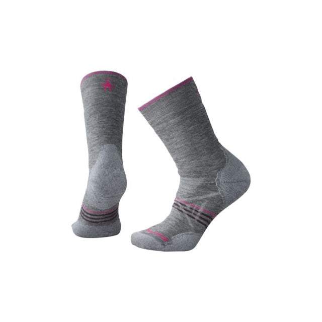 Smartwool Women&#39;s PhD Outdoor Medium Hiking Crew Socks 052 edium Gray / M