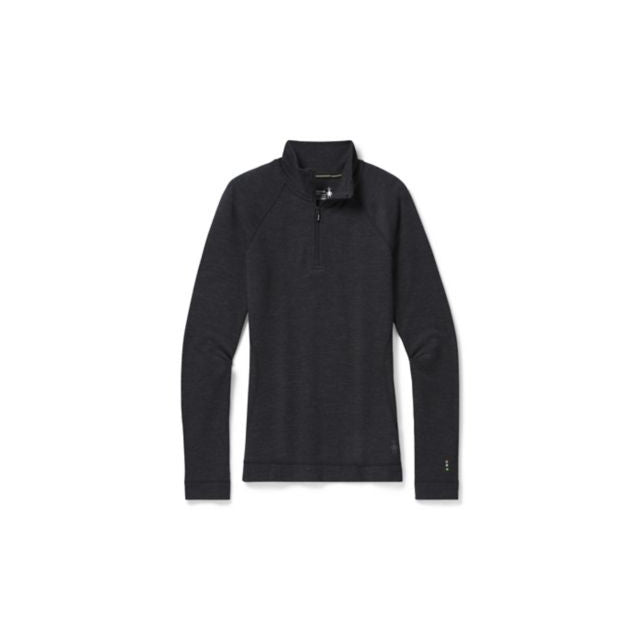 Smartwool Women's Classic Thermal Merino Base Layer 1/4 Zip Charcoal
