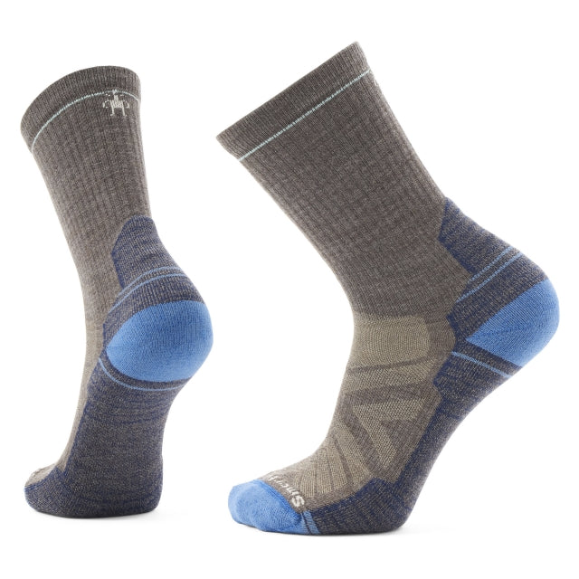 Smartwool Hike Light Cushion Crew Socks P31 Taupe/aguna Blue / L