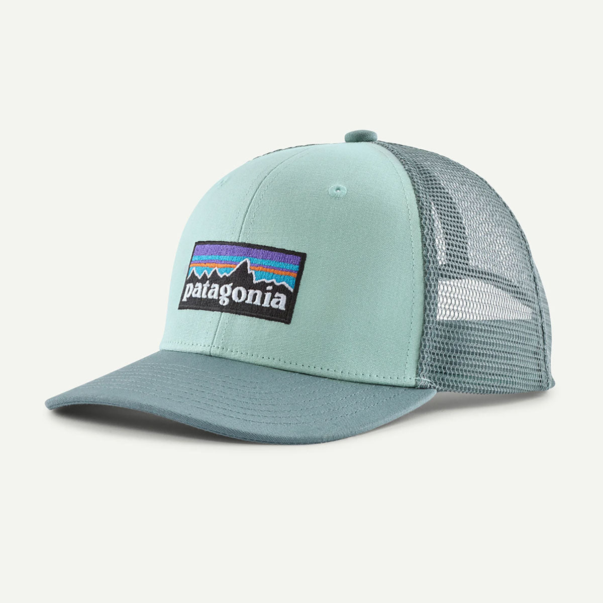 Patagonia Kids Trucker Hat P-6 Logo: Thin Ice