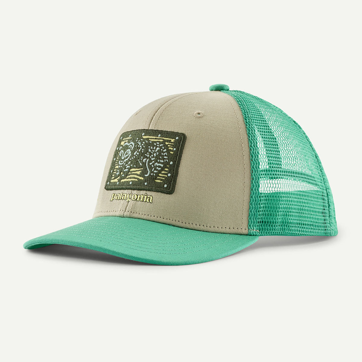 Patagonia Kids Trucker Hat River Camp: Weathered Stone