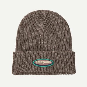 Patagonia Kids Logo Beanie 95 Oval Logo: Den Brown