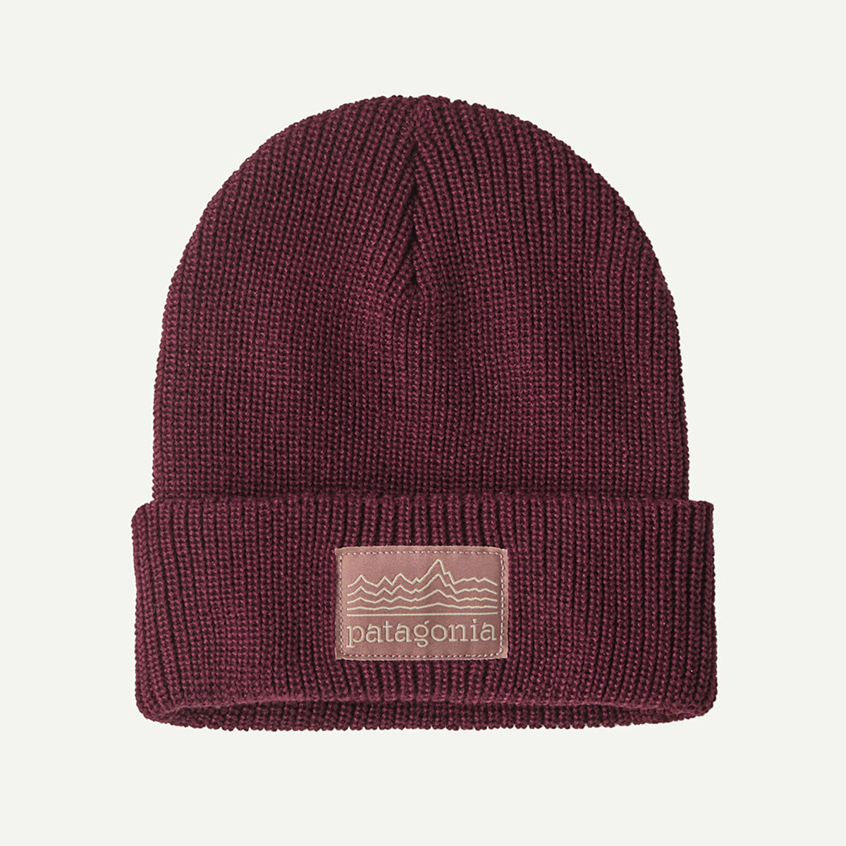 Patagonia Kids Logo Beanie Strata Stencil: Berry Fig