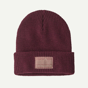 Patagonia Kids Logo Beanie Strata Stencil: Berry Fig