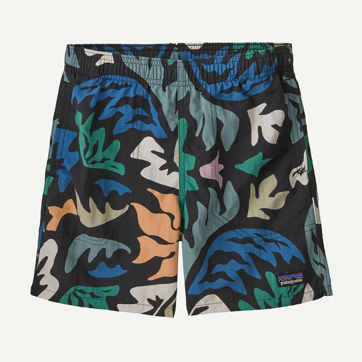 Patagonia Kids Baggies Shorts 5 - Lined Kaleido: Black