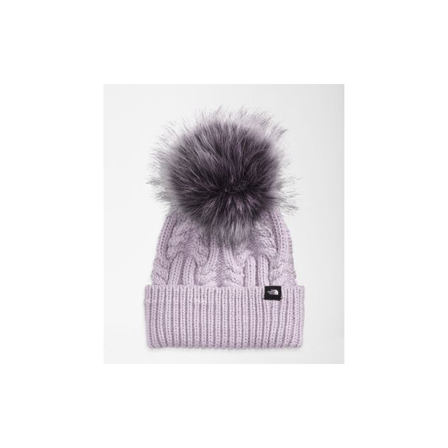 The North Face Kids&#39; Oh Mega Fur Pom Beanie 6S1 Lavender Fog