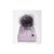 The North Face Kids' Oh Mega Fur Pom Beanie 6S1 Lavender Fog