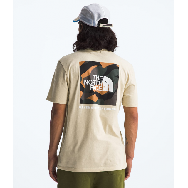 The North Face Men&#39;s S/S Box NSE Tee 8X2 Gravel/Multi-color