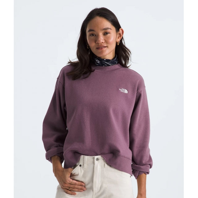 The North Face W Evolution Fleece Crew 1NI Midnight Mauve