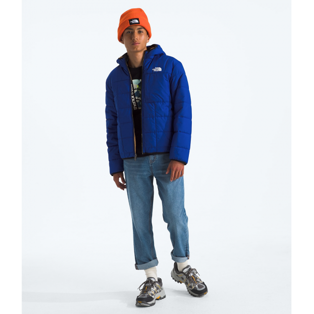 The North Face B Reversible Shasta Full Zip Hooded Jacket CZ6 TNF Blue