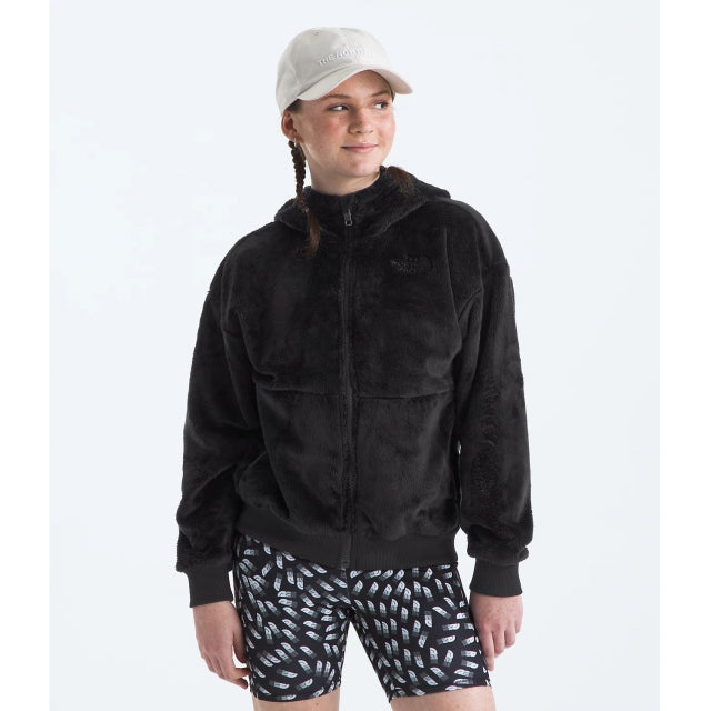 The North Face Girls Osito Full Zip Hoodie JK3 TNF Black
