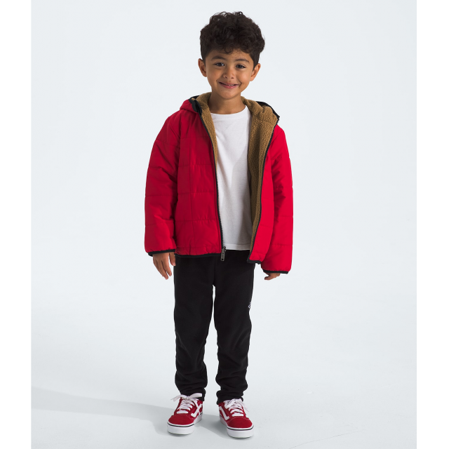 The North Face K B Reversible Shasta Full Zip Hooded Jacket 68 TNF Red / 2