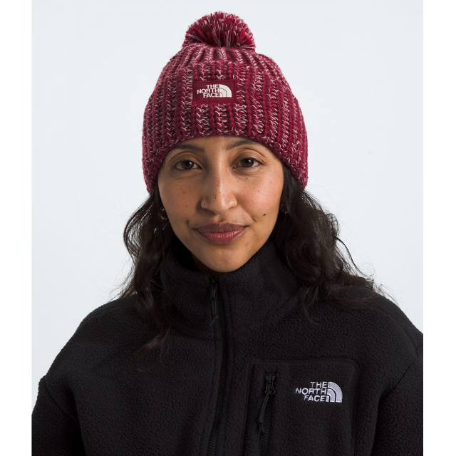 The North Face Cozy Chunky Cabin Beanie 8WO Beetroot/Mauve/Midnight Mauve/White Dune